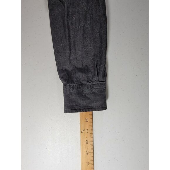 Ralph Lauren Slim Fit Paisley Grey Long Sleeve Men's Shirt - Small - Picture 4 of 8